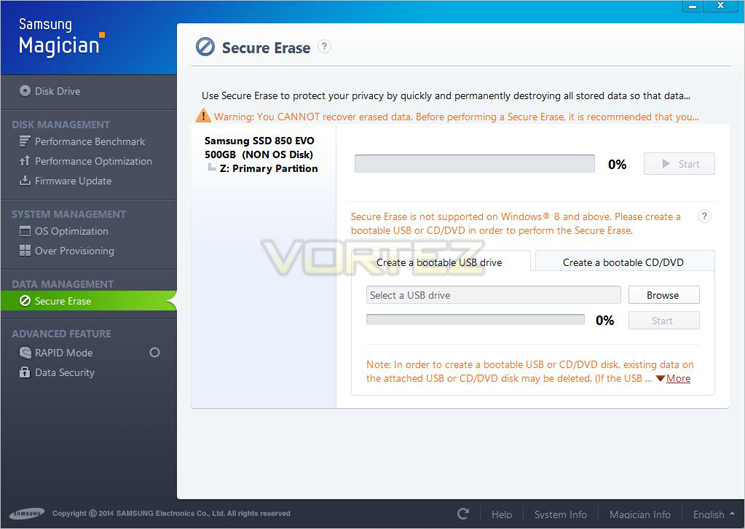 Samsung 850 EVO Review Magician Software